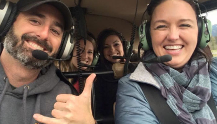Helicoptering to a Glacier