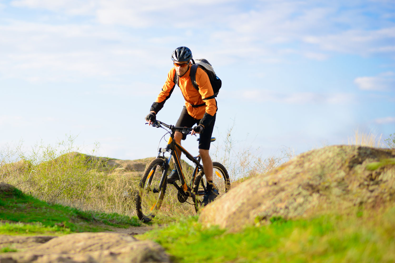 New traveling therapist biking on free time