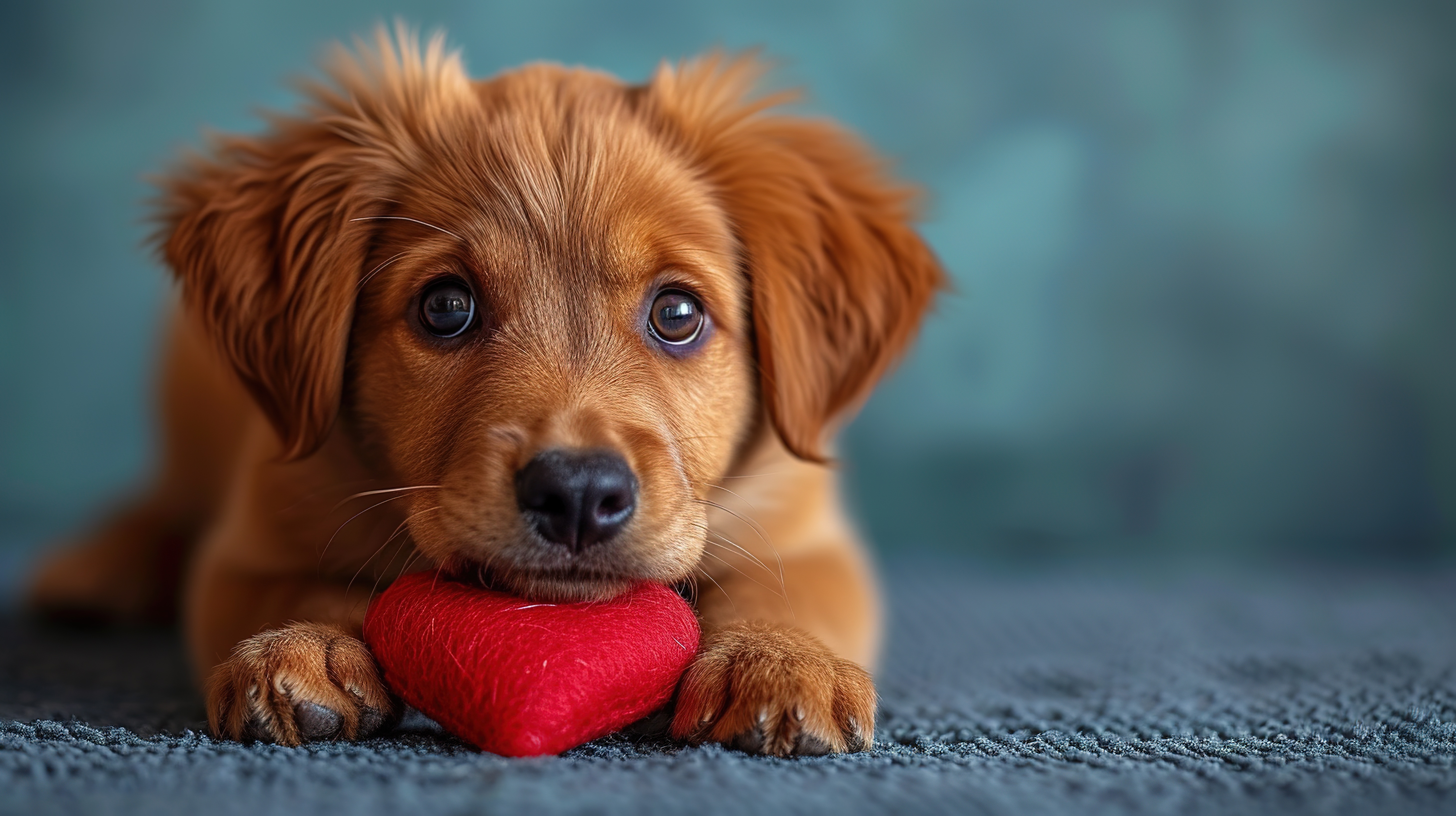 A puppy who is sad because something went wrong