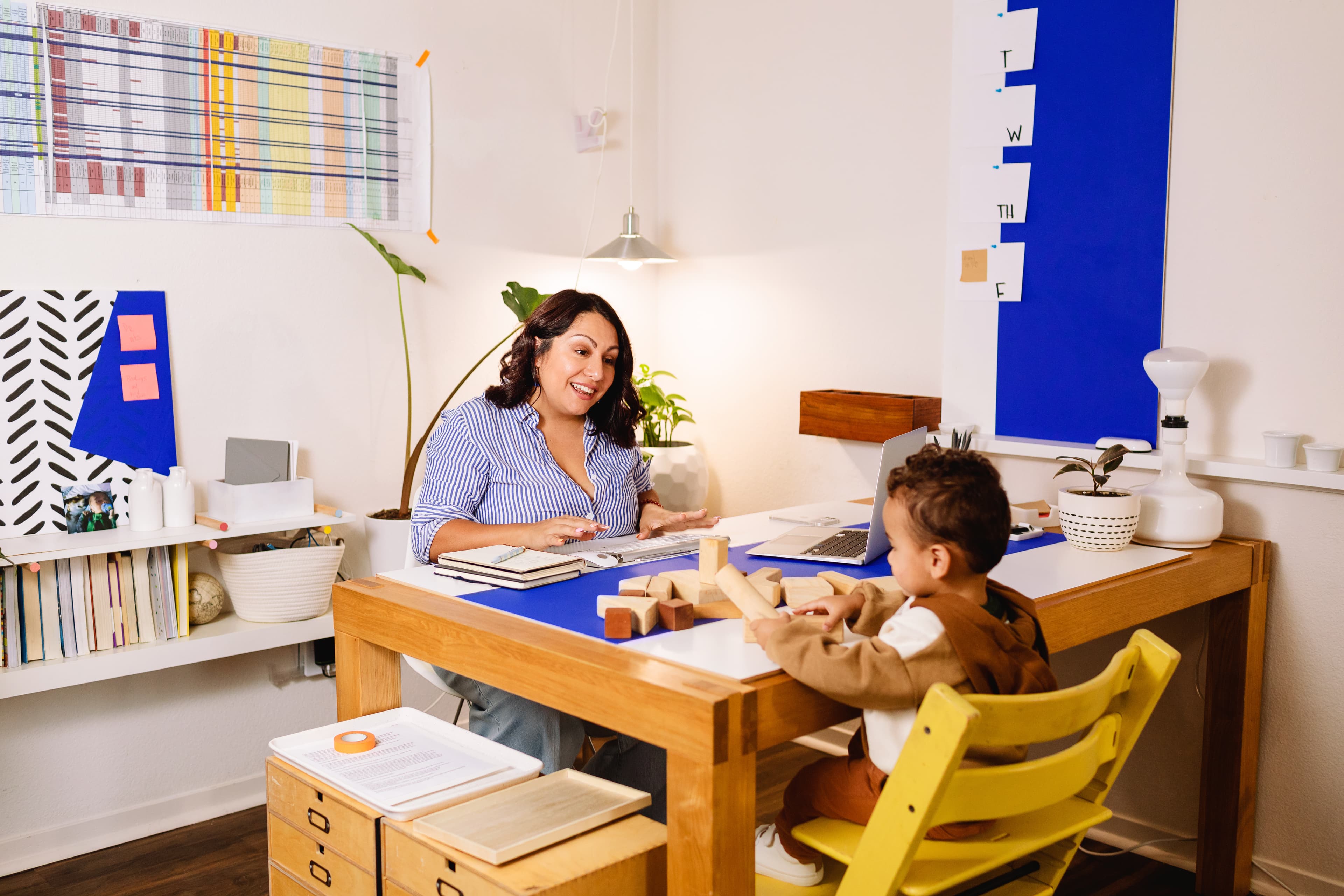 Speech therapist working with a student