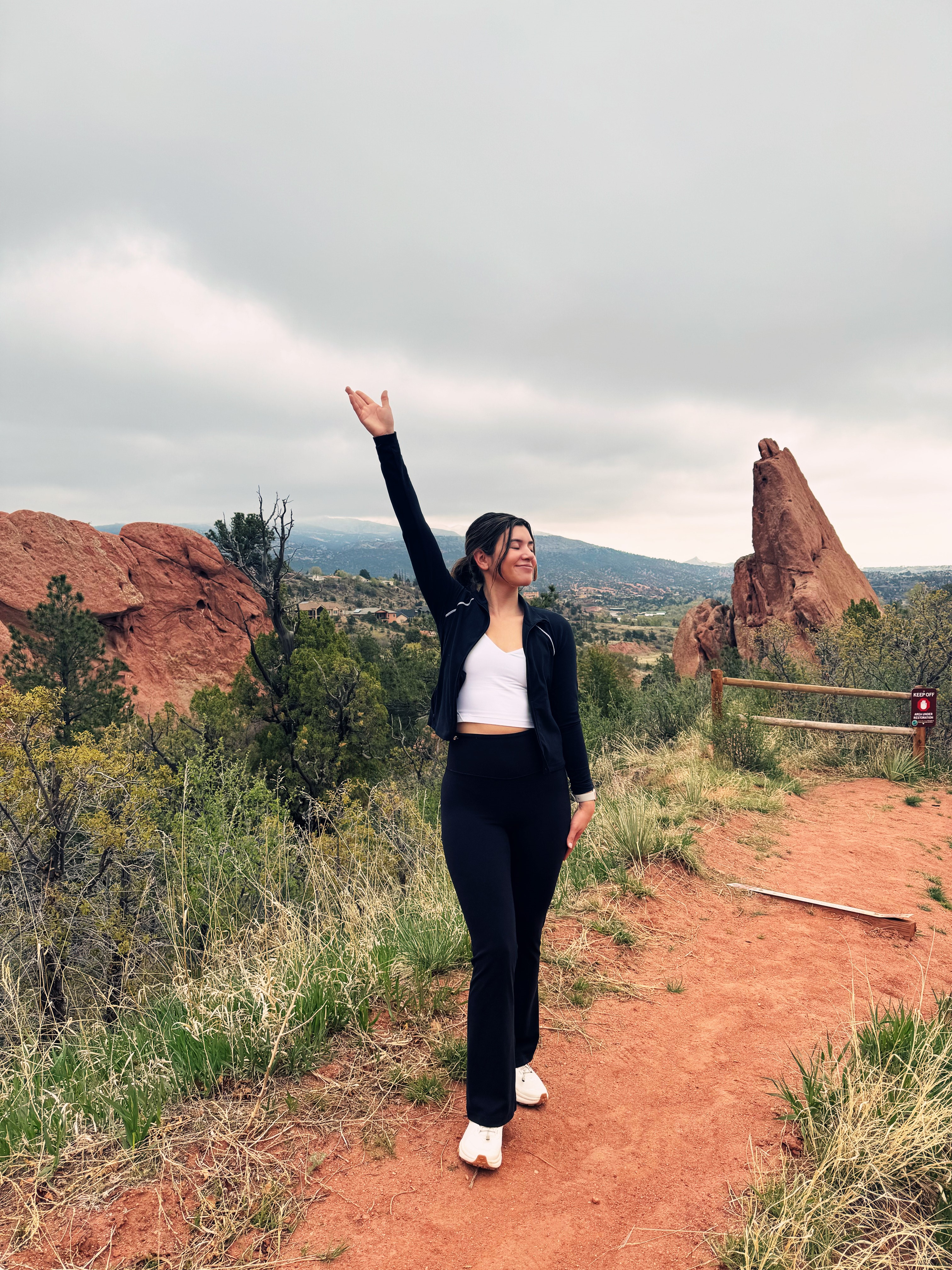 Traveler hiking