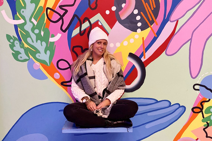 Jaclyn at the Wall Art