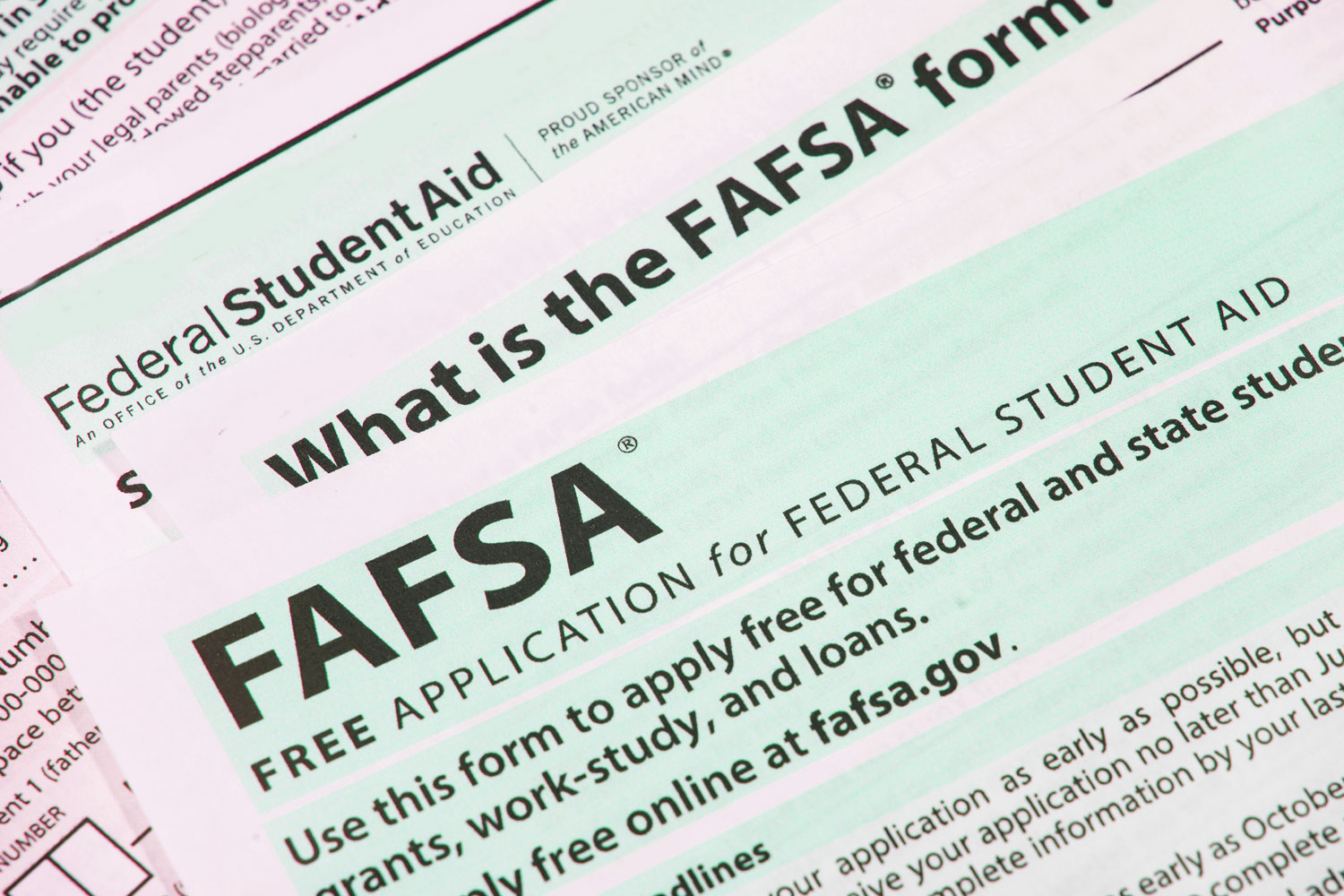 Paperwork for nursing grants and scholarships